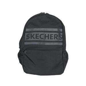 Skechers Black Logo Backpack Unisex Casual School Travel Bag
